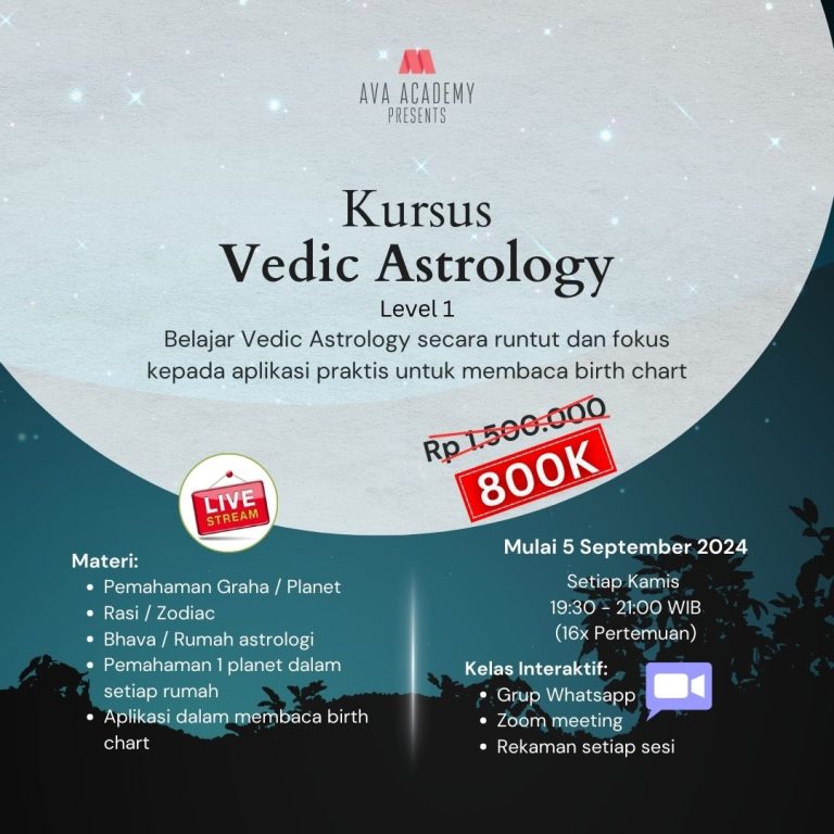 Vedic Astrology Level 1 (AVA Jyotisha 1)