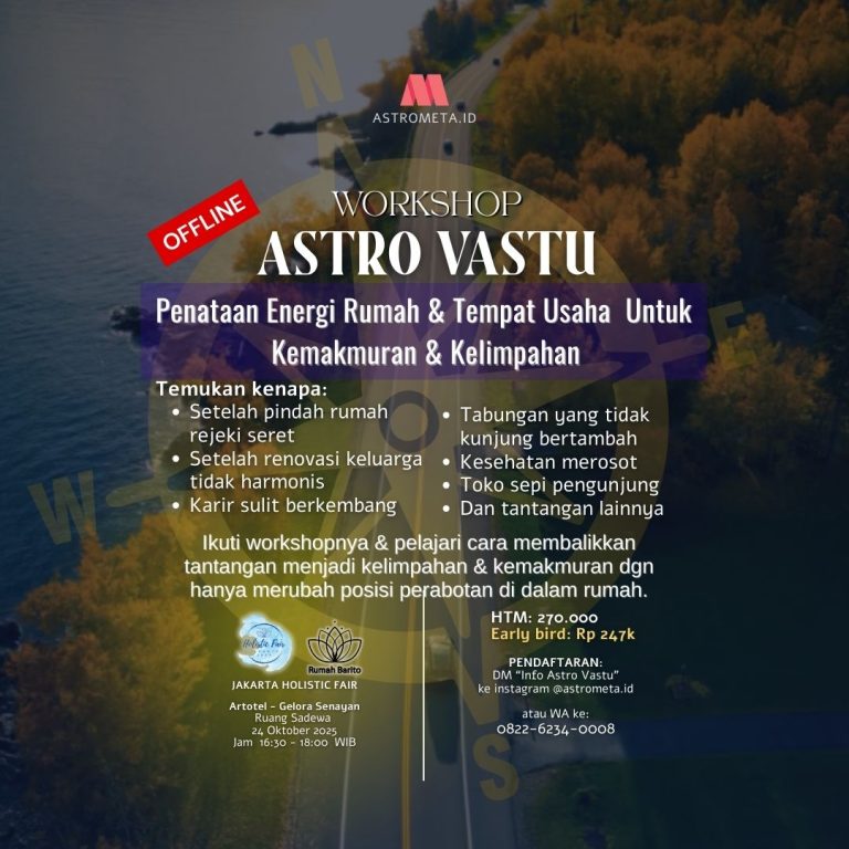 Workshop Astro Vastu – Jakarta Holistic Fair